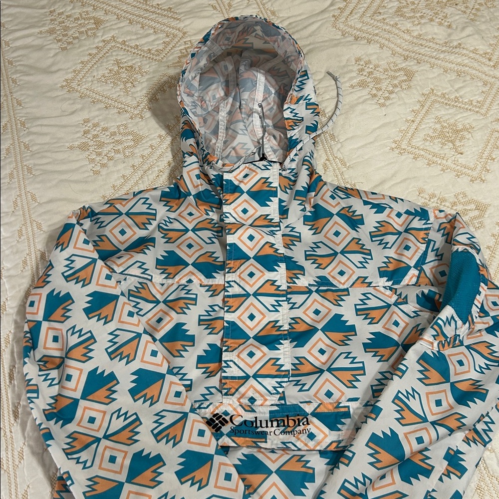 Columbia Geometric Patterned Pullover Windbreaker - image 7